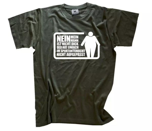 

mean man is not thick - er hat in sports fun shirt t-shirt s-xxxl, White;black