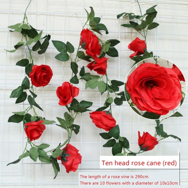 

decorative objects & figurines artificial plant, simulation rose vine pendant tools wall decorations for home cafe shops