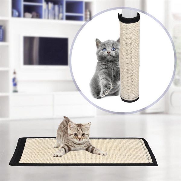 

cat beds & furniture pet kitten scratcher scratching pads corner floor wall sisal board mat 45cm 30cm