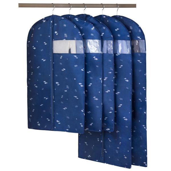 

clothing & wardrobe storage 5pcs garment bag oxford dustproof cover suit hanging organizer geometric covers for clothes