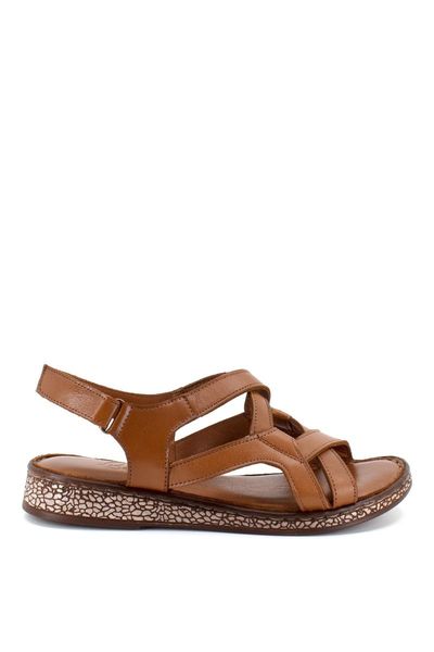 

sandals women tan genuine leather 691009, Black
