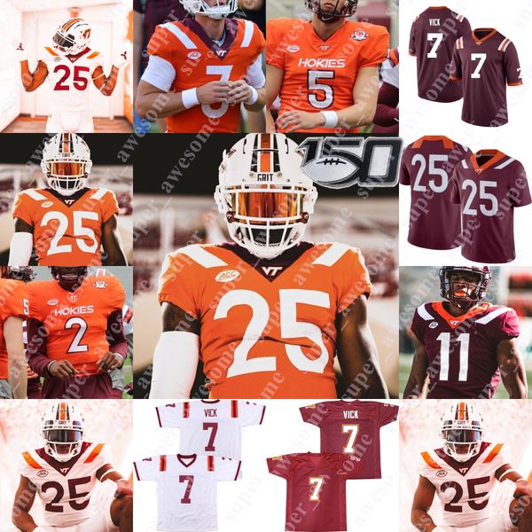 Virginia Tech Hokies Football Jersey Williams Tae Daley Josh Fuga Eli Adams Norell Polé Armani Chatman Jalen Stroman Mario Kendricks John Parker Romo Bruce Smith