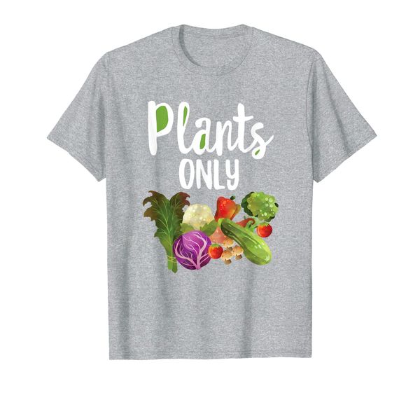 

plants only tshirt vegetables and more vegetables, White;black