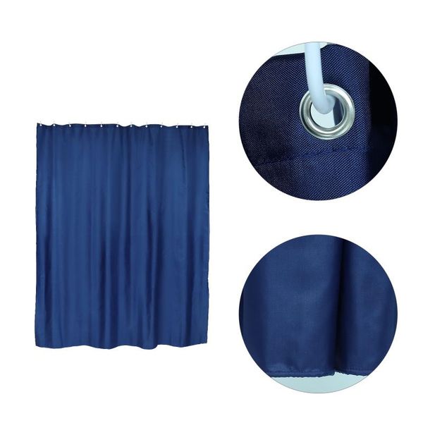 

shower curtains 1pc polyester curtain color practical (dark blue)