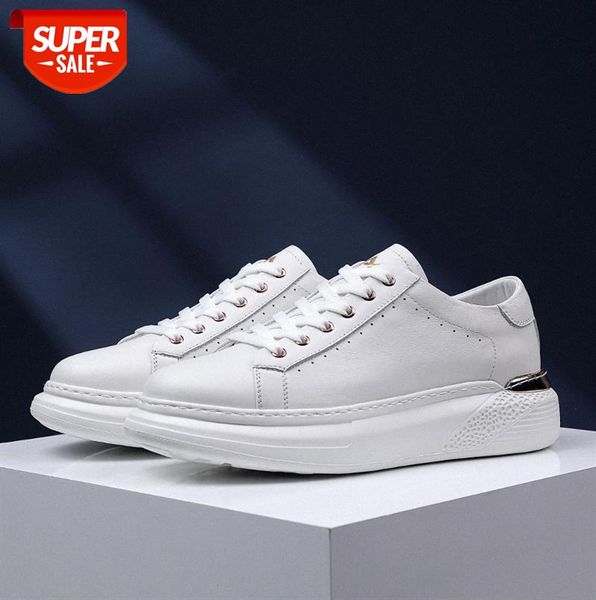 

aoxiang men's shoes, leather all-match white casual shoes #pm4f