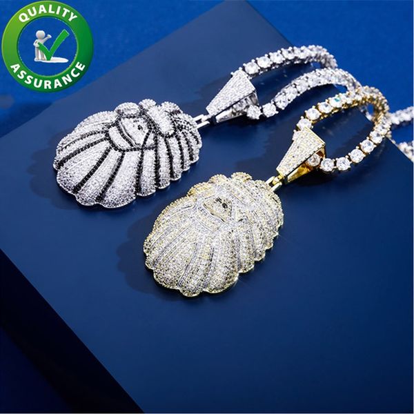 

iced out pendant diamond tennis chain luxury designer necklace mens hip hop fashion jewelry bling cartoon orangutan charms gold silver new