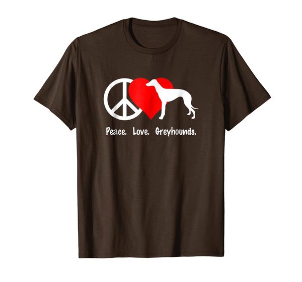 

Peace Love Greyhounds T-Shirt Shirt Tee - Dog Canine Pup, Mainly pictures