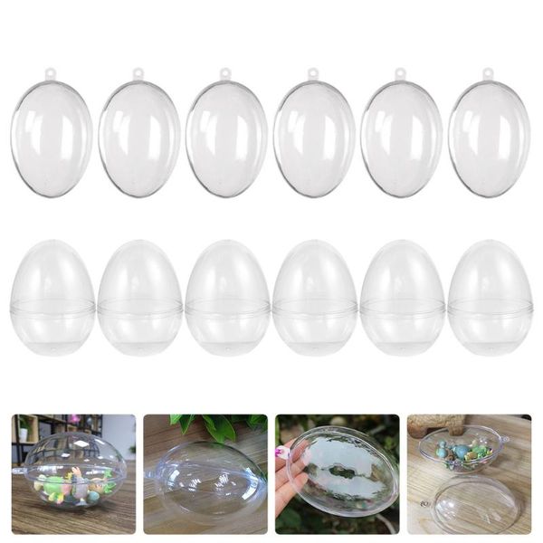 

gift wrap 12pcs practical easter party boxes transparent egg-shaped