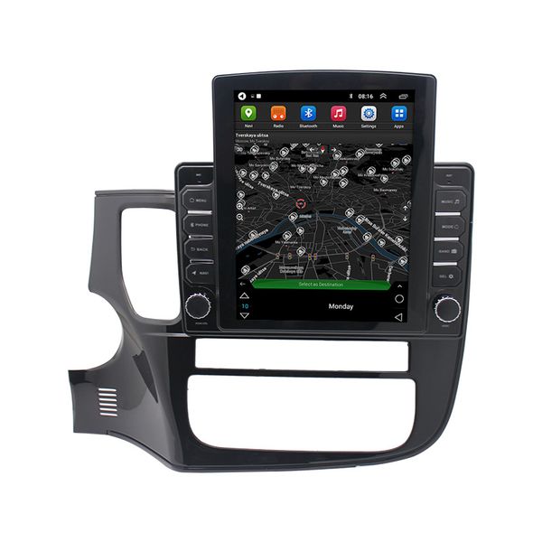 

android car dvd player radio 9.7 inch vertical teslastyle for mitsubishi outlander tpms dvr obd ii rear camera aux wifi