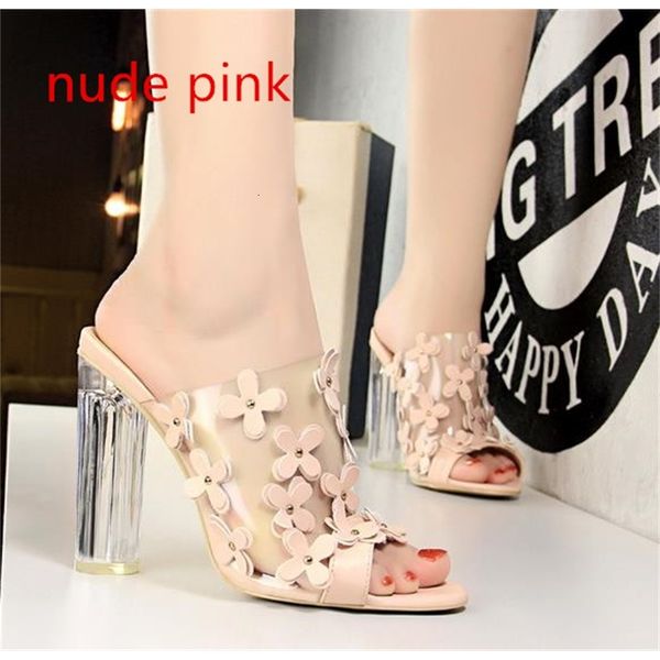 

big size 35 to 40 41 42 43 white flower pvc transparent clear high heel bride wedding shoes, Black