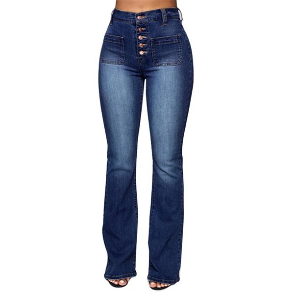 

women's jeans 2021 spring high waist straight for women skinny woman wide leg female pants plus size ladies denim, Blue
