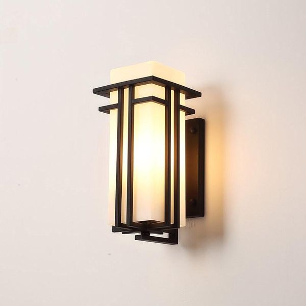 

chinese style outdoor wall lamp simple modern creative courtyard aisle waterproof exterior balcony