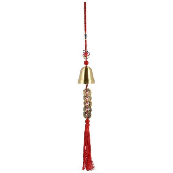 

decorative objects & figurines 1pc exquisite feng shui coin bell hanging decor room car