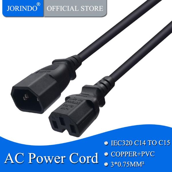 

1m/3.2ft extend c14 to c15 power supply extended cable,c15 3 hole socket adapter cable,used in pdu/ups server smart plugs