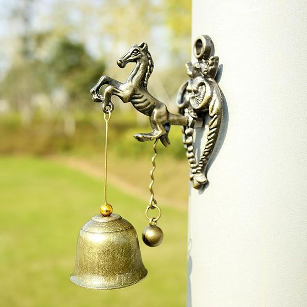 

retro metal bell windchime animal wind chime door bells wall hanging ornament for outdoor garden home decoration decorative objects & figuri