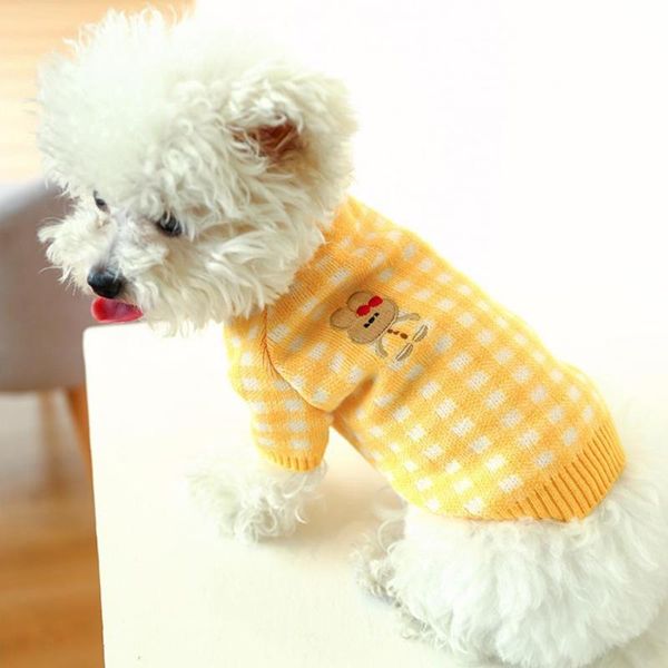 

dog apparel casual stylish small knitted sweater fashion close-fitting for travel