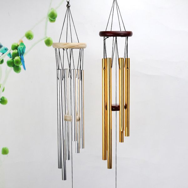 Grace profundo ressonante novidade itens antigo metal madeira de madeira 6 tubos windchime capela sinos de vento chimes de vento ornamento handicraft presente com caixa de varejo