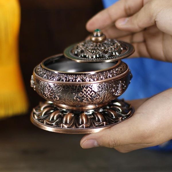 

fragrance lamps gold vintage incense holder charcoal metal small living room decor smell gift quemador incienso difuser