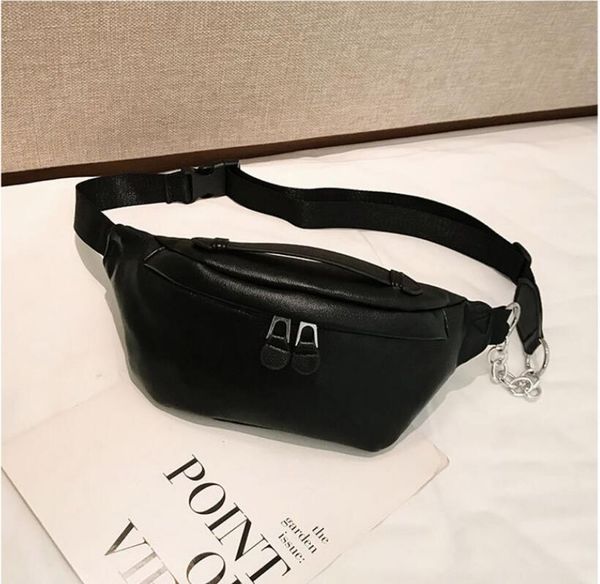 

women's fashion waist bag pu chest bags belt packs crossbody pack