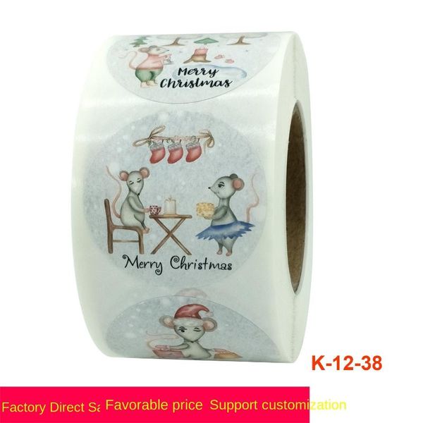 

gift wrap roll label sticker 500pcs /