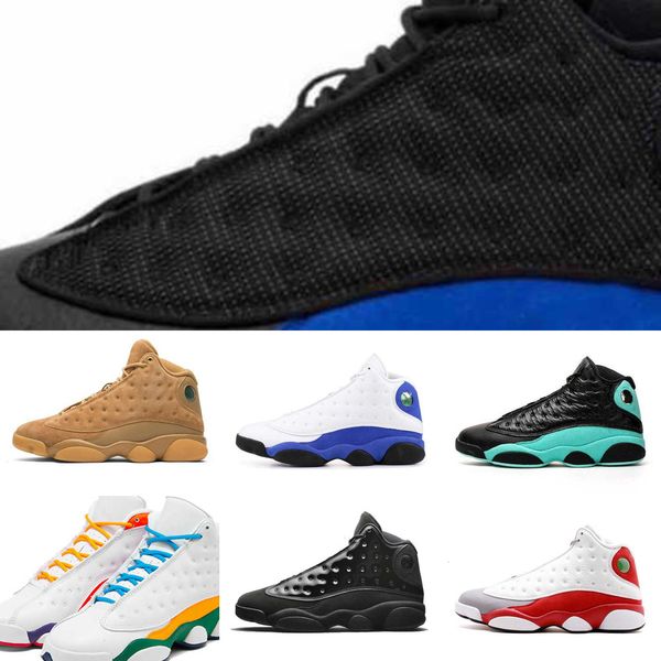 

2021 aurora green playground 13s dark powder blue jumpman 13 men basketball shoes bred cap and he got game purple sneakersi2sn