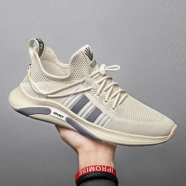 

breathable casual shoes flying woven sports 2021 spring new men's casual fashion korean nvuw ywuo, Black