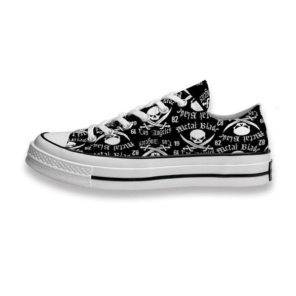 

custom printed shoes music band logo metal blade sneakers low mens womens skateboard sport footwear diy trainers canvas casual shoe