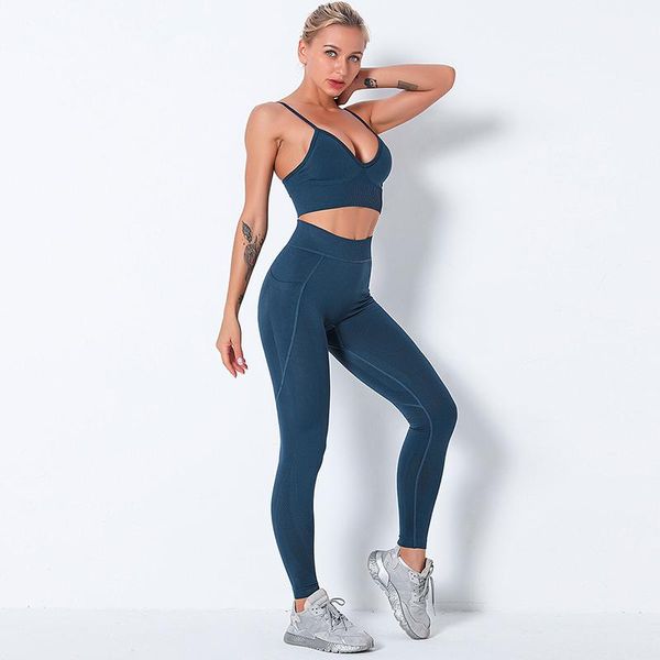 

workout women sets backless strapless bras and high waist push up trousers suit fitness skinny feminina women's two piece pants, White