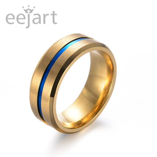 

wedding rings 8mm stainless steel couple ring, Slivery;golden