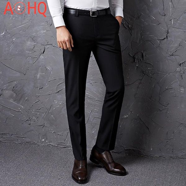 

men's suits & blazers mens suit pants slim fit business formal office classic men dress trousers wedding 2021 summer, White;black