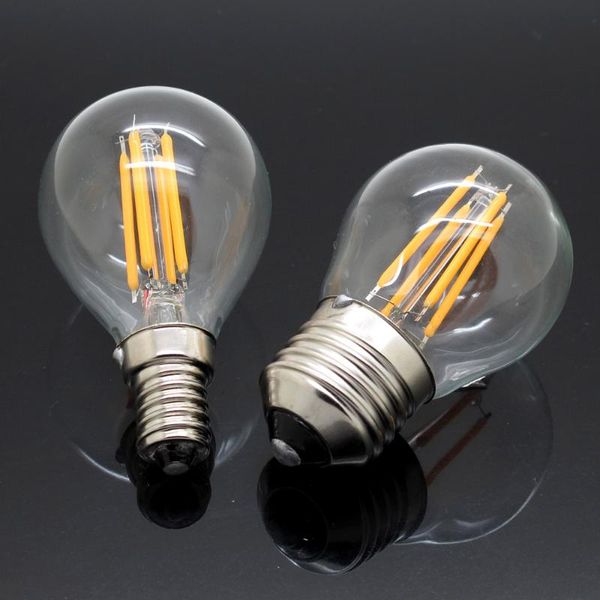 

bulbs led candle bulb e27 e14 220v 4w 6w 8w vintage retro lamp filament light c35 g45 bombillas lampada edison