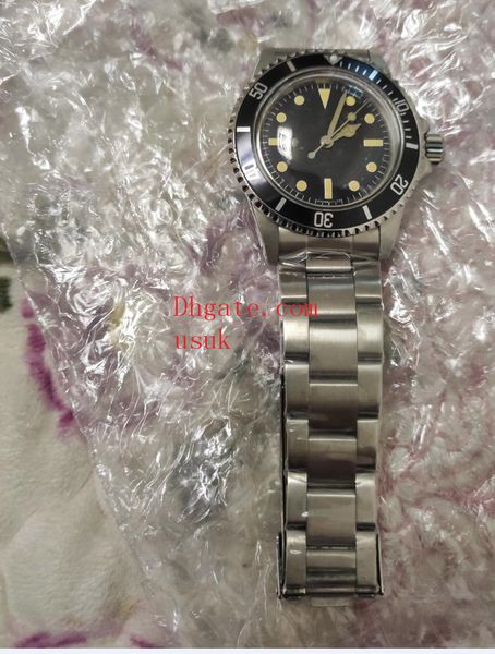 

luxury men watches 40mm sapphire glass black dial automatic mechanical silver stainless steel bracelet classic mens watch real p, Slivery;brown