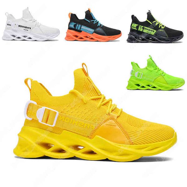 top40-44 Uomo Donna non di marca 2023 Moda Scarpe da corsa Lama Scarpa traspirante Nero Bianco Verde lago Volt Arancione Giallo Mens Scarpe da ginnastica Outdoor s