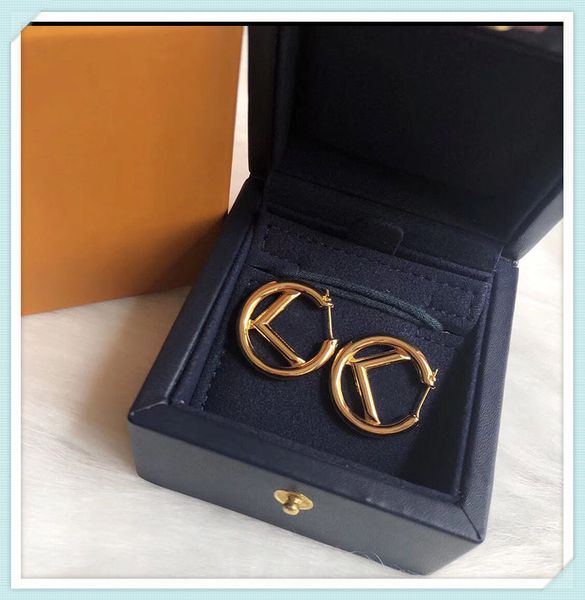 

designer earrings fashion gold hoop earrings for lady women party earring new wedding lovers gift engagement jewelry bride 21091302q, Golden;silver