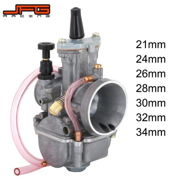 

motorcycle fuel system for pwk kok carburetor carb. 21 24 26 28 30 32 34mm scooter jog dio kr150 rtl250 cr125 nsr50 nsr80 dt100 125 175