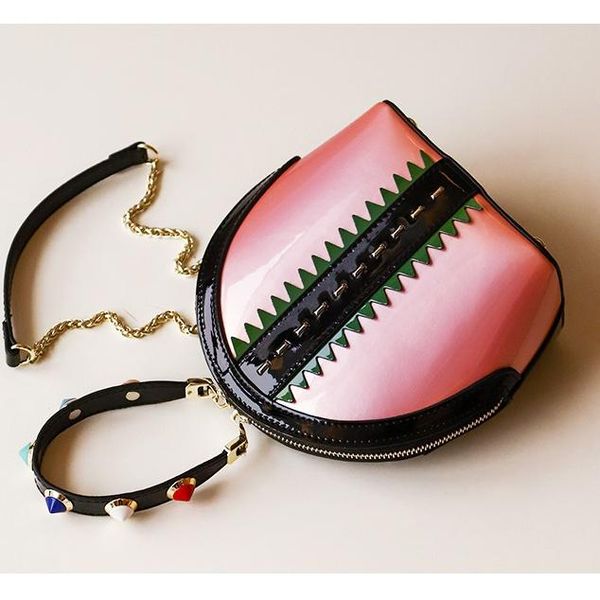 

evening bags real leather shell cow totes chains rivet crossbody