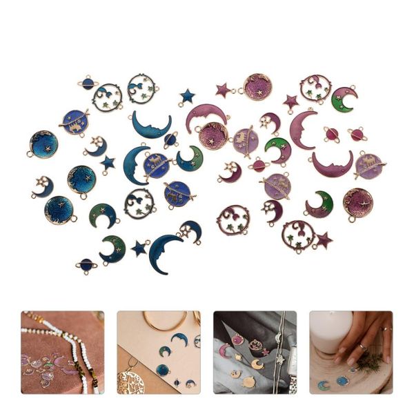 

pendant necklaces 48pcs beautiful bracelet accessories stylish fashionable jewelry making pendants, Silver