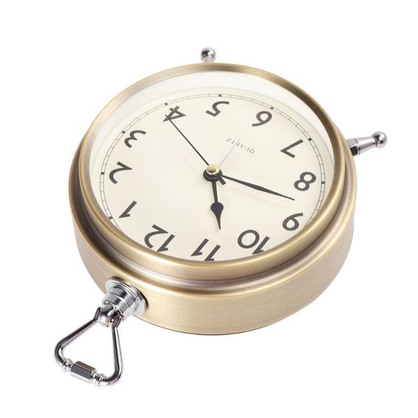 

desk & table clocks metal alarm clock roman numerals bedside silent sweep seconds