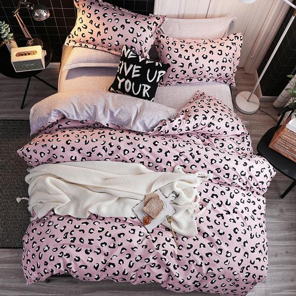 

bedding sets leopard duvet cover 220x240  set comforter king qq08#