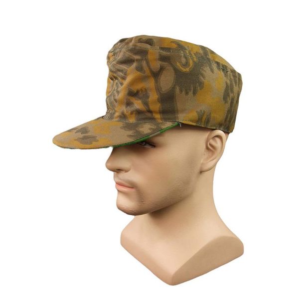 

wide brim hats wwii german elite palm forest camo field cap, Blue;gray