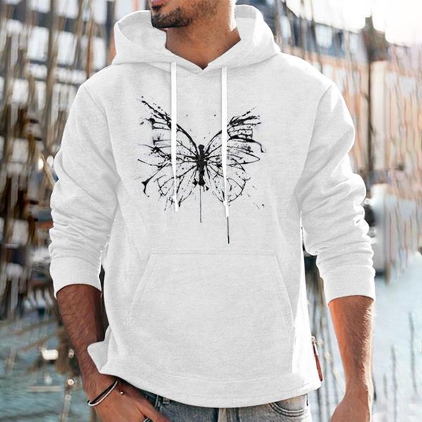 

men's hoodies & sweatshirts s-3xl sweatshirt white fall and winter sportswear black men's hooded sweater fashion loose pullover