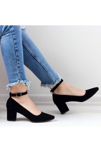 

women black velvet stiletto shoes dress