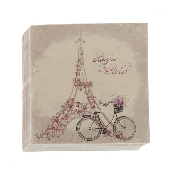 

packaging dinner service 20pcs disposable paper napkins bike square kleenex el restaurant wedding decoupage handkerchief1