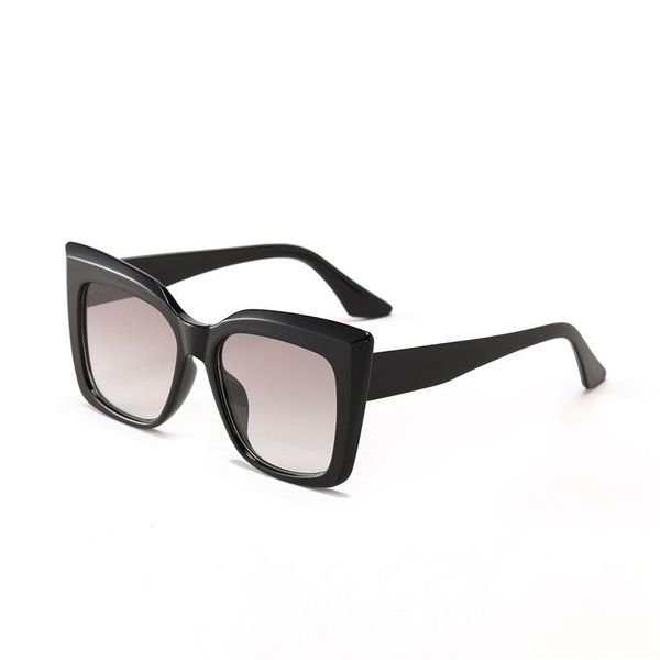 

sunglasses cat eye retro large frame men women fashion shades vintage glasses uv400 gafas de sol mujer, White;black