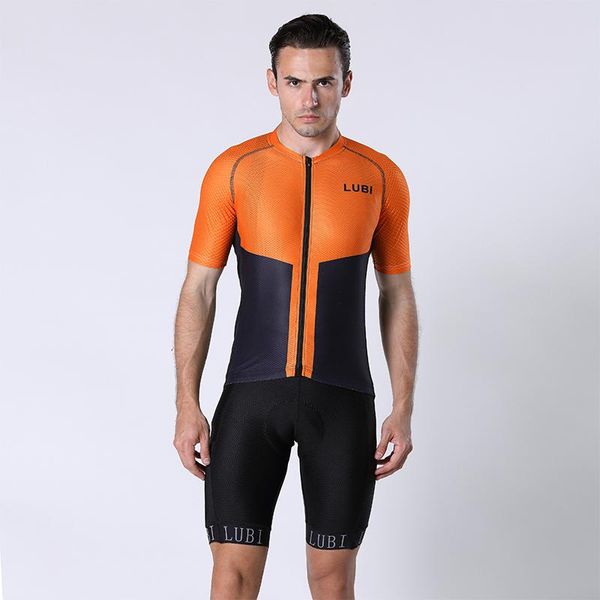 

racing sets lubi brand pro cycling jersey set summer bicycle wear bib shorts kits mountain bike clothes mtb dress clothing suit, Black;blue