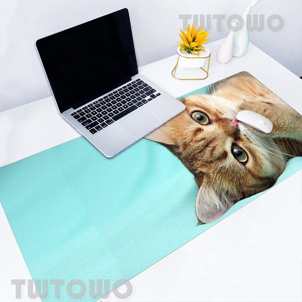 

mouse pads & wrist rests cat sleepy kitten mousepad mat gaming deskpad mousepads lapgamer computer hd mice