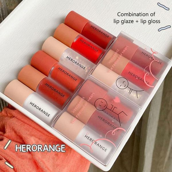

lip gloss 3pcs/set velvet liquid lipstick mirror glaze set crystal oil shea butter cream waterproof matte lipgloss cosmetics