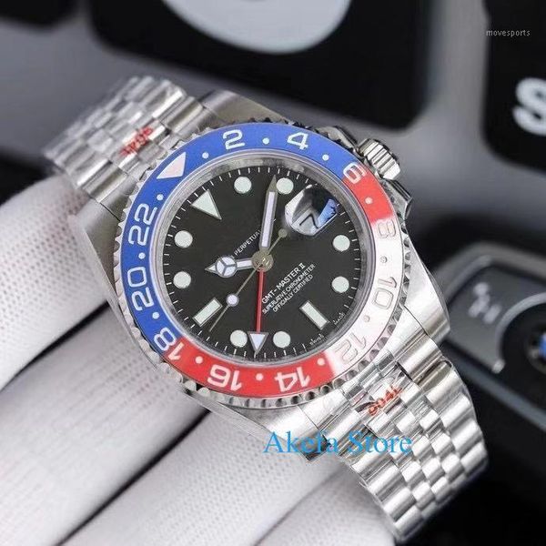 

classic automatic mechanical wristwatch 40mm mens watch stainless steel date men quality wristwatches, Slivery;brown