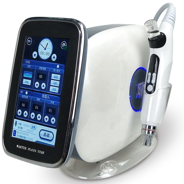 Tragbares 3-in-1-EMS+RF+Keine-Nadel-Mesotherapiegerät, Nano-Chip-Meso-Injektor-Schönheitspistole zur Hautverjüngung