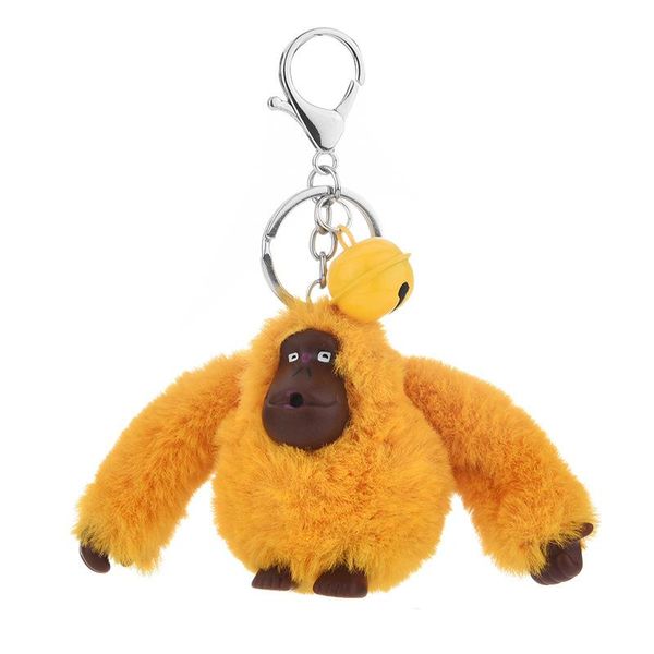 Chaveiros Chaveiro Mulheres Macaco Animal Boneca Brinquedo Saco Pingente Decoração Fluffy Fuzzy Acessório Fivela Anel Gancho Crianças Como Titular F284E